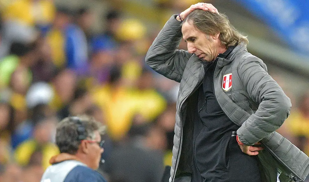 Ricardo Gareca en la final de la Copa América Brasil 2019. | Foto: AFP