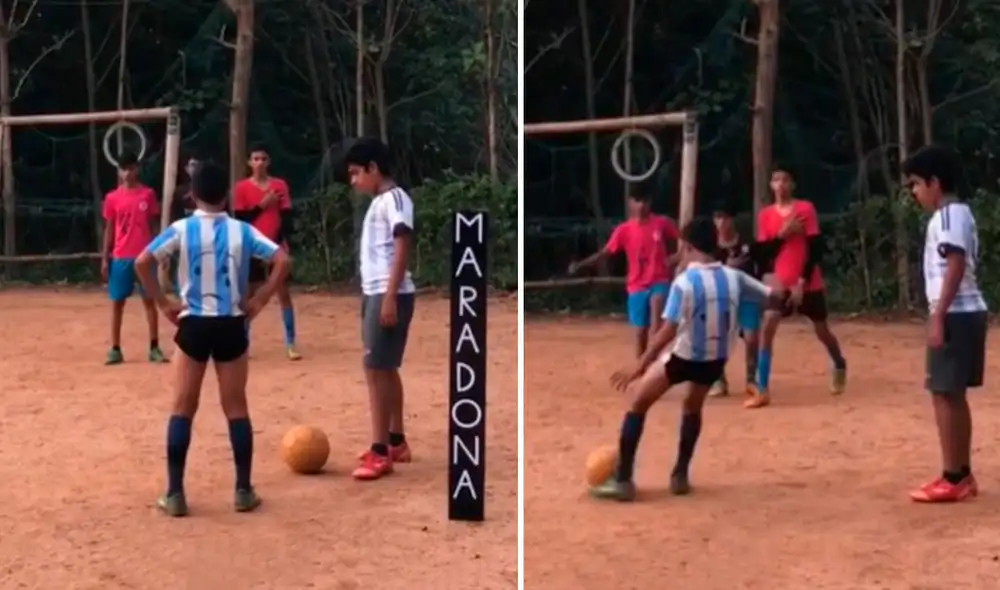 Mishal Abulais, de apenas 13 años, es fanático del fútbol y eso se ve reflejado en su red social. Foto: Instagram Abulais
