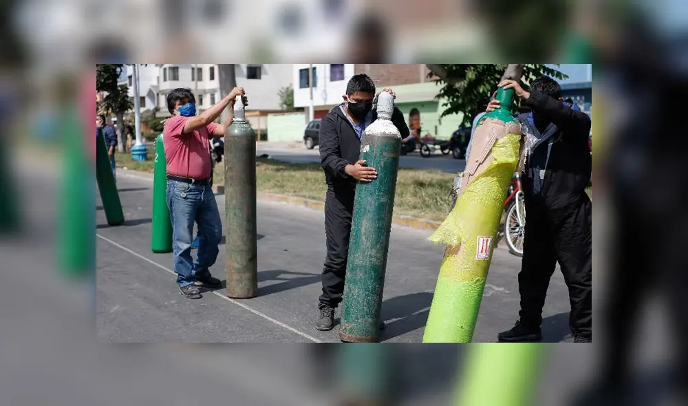 Oxígeno medicinal en Perú. Créditos: Antonio Melgarejo / La República