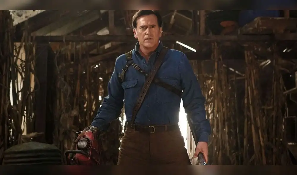 Bruce Campbell es recordado por su papel de Ash Willians en la saga Evil Dead. Créditos: Ash vs. evil dead