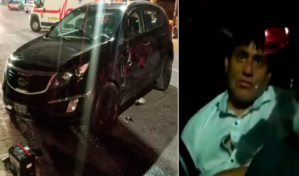 El conductor dio positivo al dosaje etílico realizado por la Policía: Fotos: Facebook. El conductor dio positivo al dosaje etílico realizado por la Policía: Fotos: Facebook.