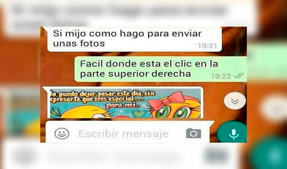 WhatsApp: Abuela envía, por error, fotos íntimas a su nieto [FOTOS] 