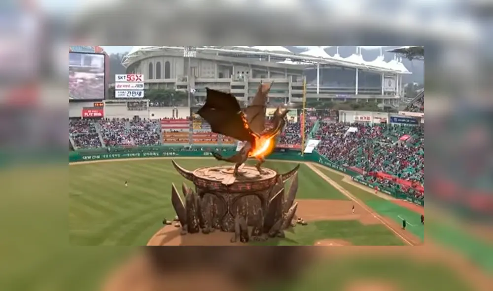 Game of Thrones: Dragón aparece en pleno juego de béisbol [VIDEO]
