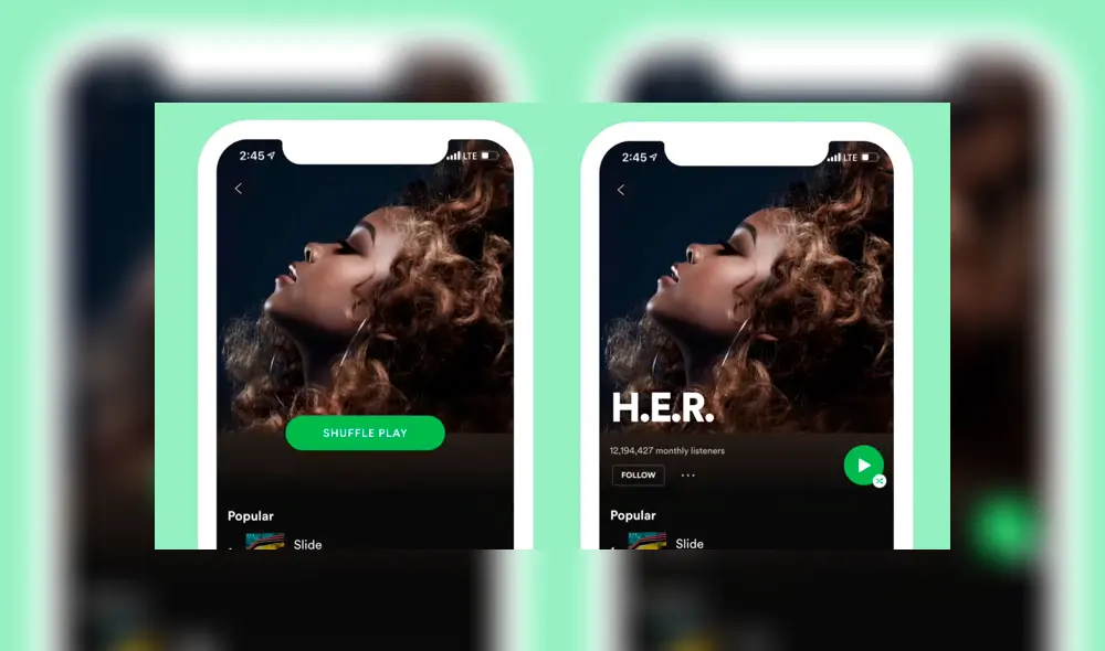 Nuevo diseño del botón de reproducción aleatoria. Nuevo diseño del botón de reproducción aleatoria.