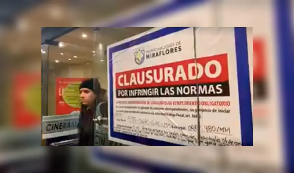 Municipalidad de Miraflores clausura el famoso cine El Pacífico