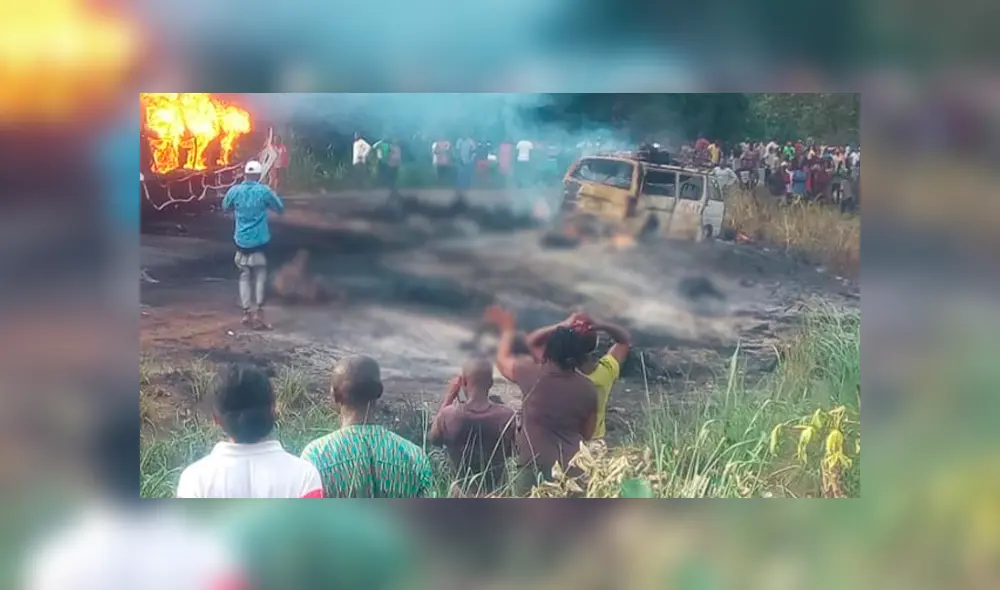 ¡Tragedia! Alrededor de 50 muertos en Nigeria después que explotara camión con combustible