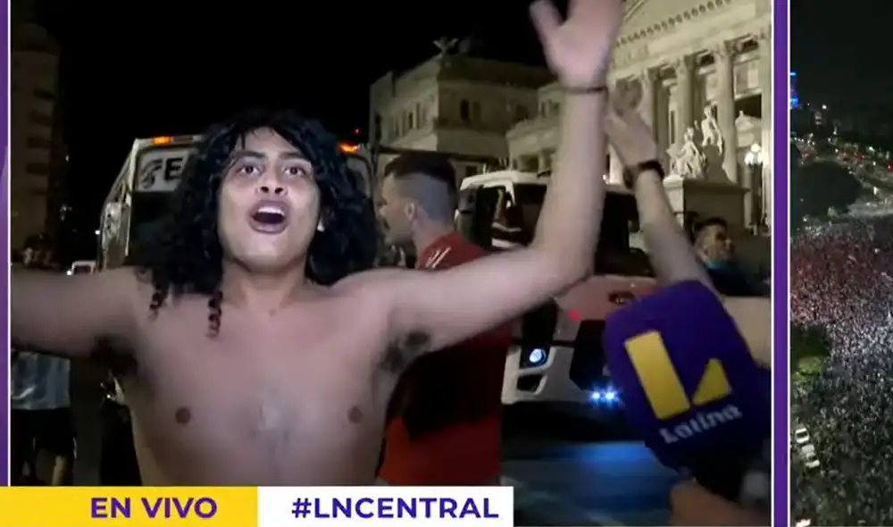 Hincha fue captado por las cámaras de Latina. Foto: Latina Hincha fue captado por las cámaras de Latina. Foto: Latina