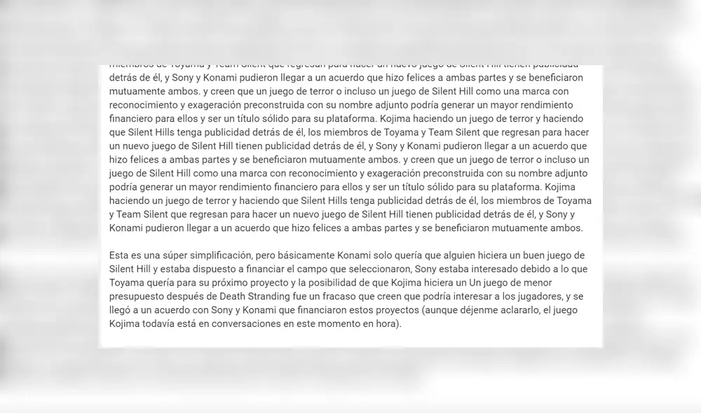 Sony, Death Stranding, Kojima, Konami, Silent Hill