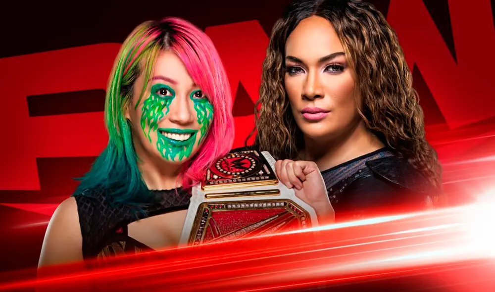 Asuka retuvo el Campeonato Femenino de RAW ayer domingo 14 frente a Nia Jax. Foto: WWE