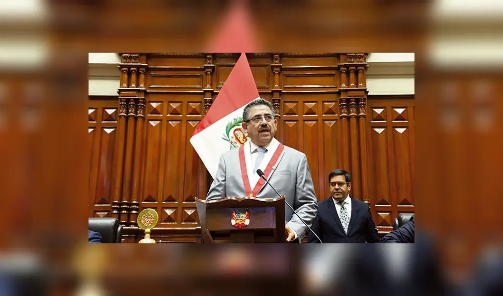 Legislativo. Presidente del Congreso, Manuel Merino.
