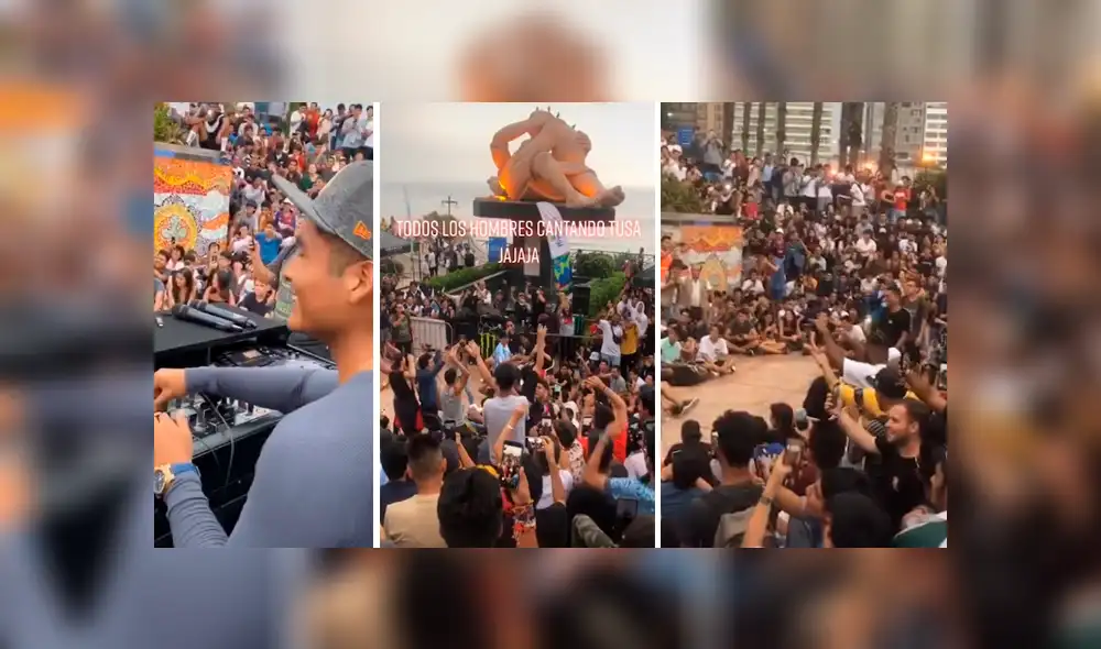 Video es viral en Facebook. Jóvenes peruanos protagonizaron una singular escena cantando a coro el popular tema de Karol G durante evento de freestyle en parque de Miraflores