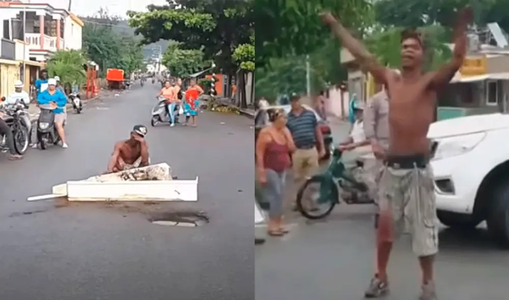 Al hijo no le importó exponer el ataúd, solo buscaba reclamar a gritos su herencia. Foto: composición LR / captura / Caoba Digital / Al Rojo Vivo