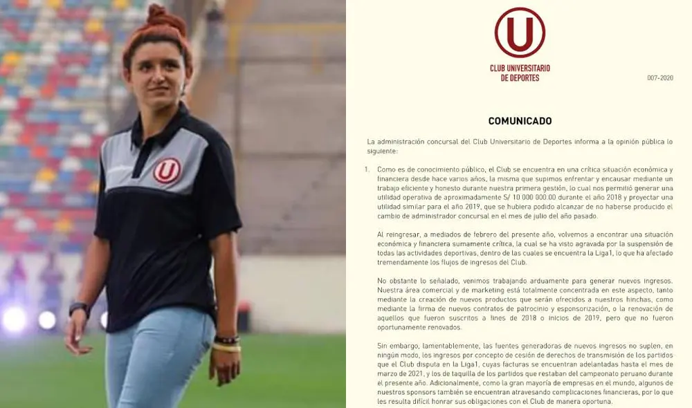 Cindy Novoa anunció que Universitario despidió al plantel femenino. Cindy Novoa anunció que Universitario despidió al plantel femenino.