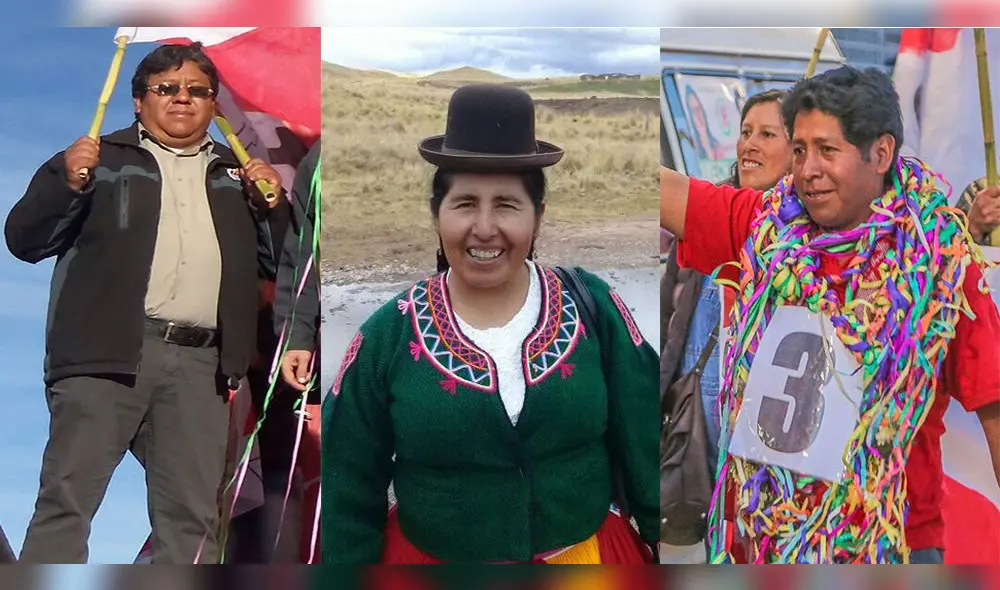 Jorge Flores Ancachi (Acción Popular), Irma Aroapaza Clavitea y
Walter Monroy (Frente Amplio) buscarán ocupar un escaño en el Congreso. Foto: Composición La República. Jorge Flores Ancachi (Acción Popular), Irma Aroapaza Clavitea y
Walter Monroy (Frente Amplio) buscarán ocupar un escaño en el Congreso. Foto: Composición La República.