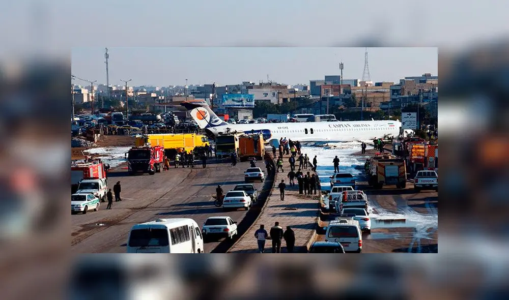 En Bandar Mahshahr el tránsito resultó paralizado. Foto: EFE