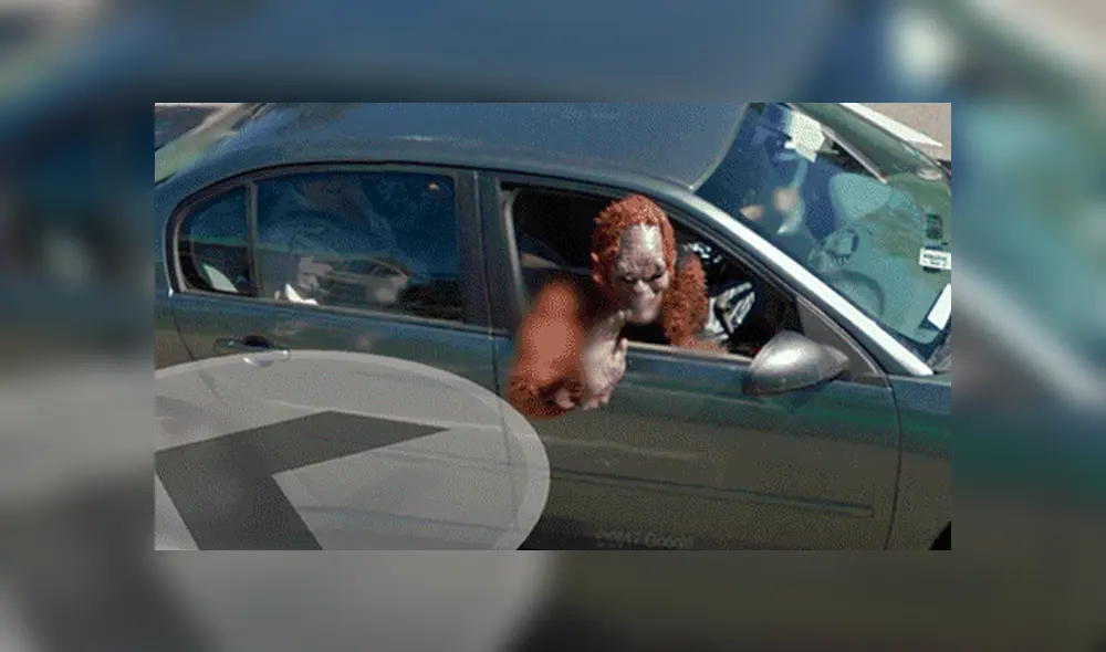 Google Maps: terrorífica 'criatura' fue captada viajando al interior de un auto [FOTOS]