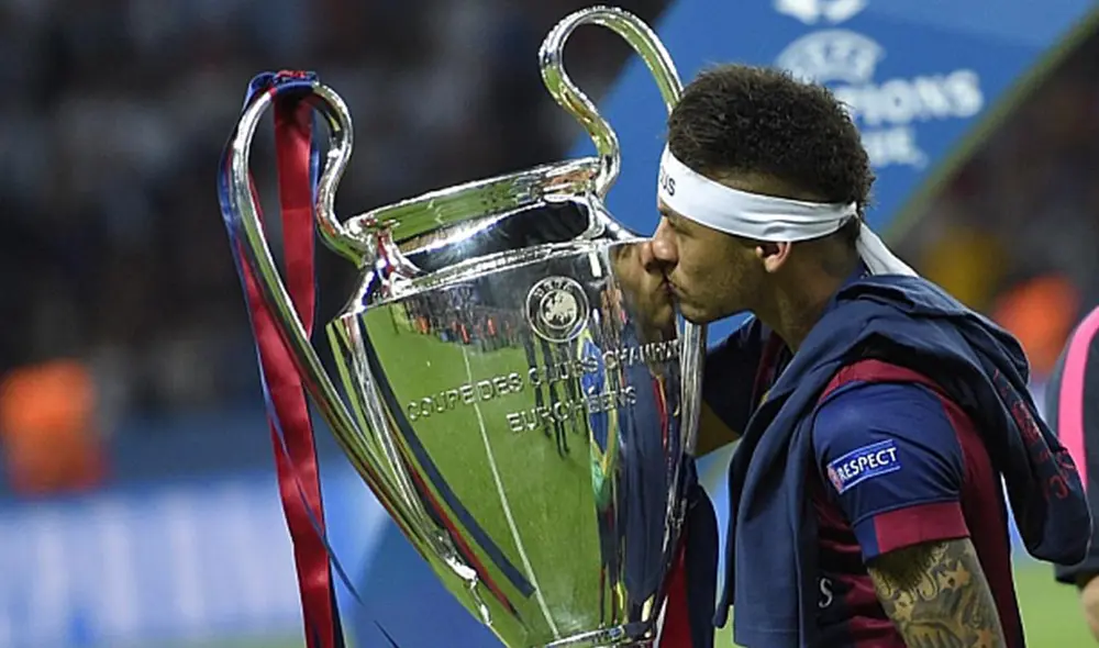 Neymar ganó la Champions con Barcelona en el 2015. Foto: AFP Neymar ganó la Champions con Barcelona en el 2015. Foto: AFP