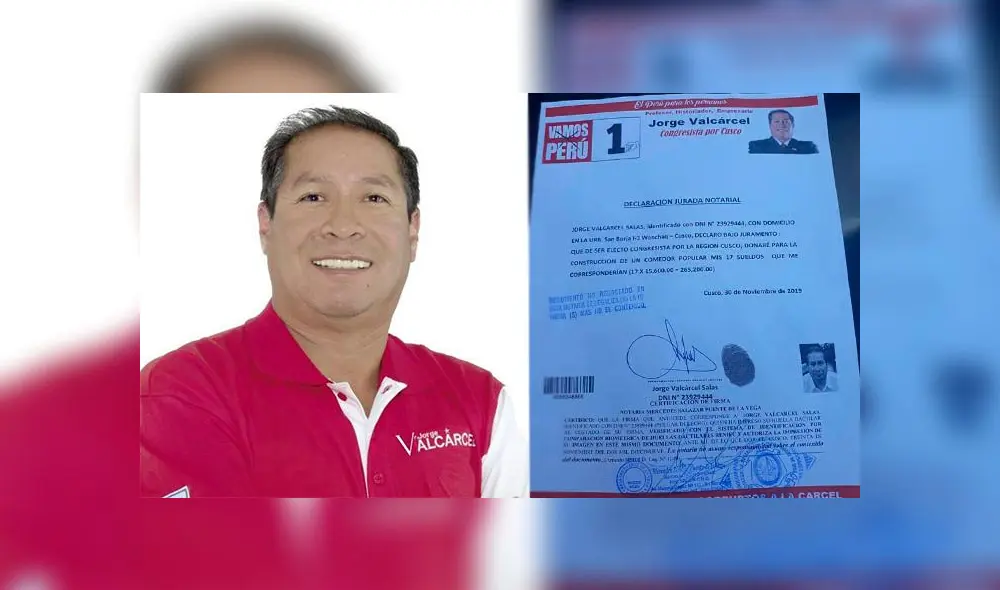 Candidato de Cusco promete donar su sueldo.