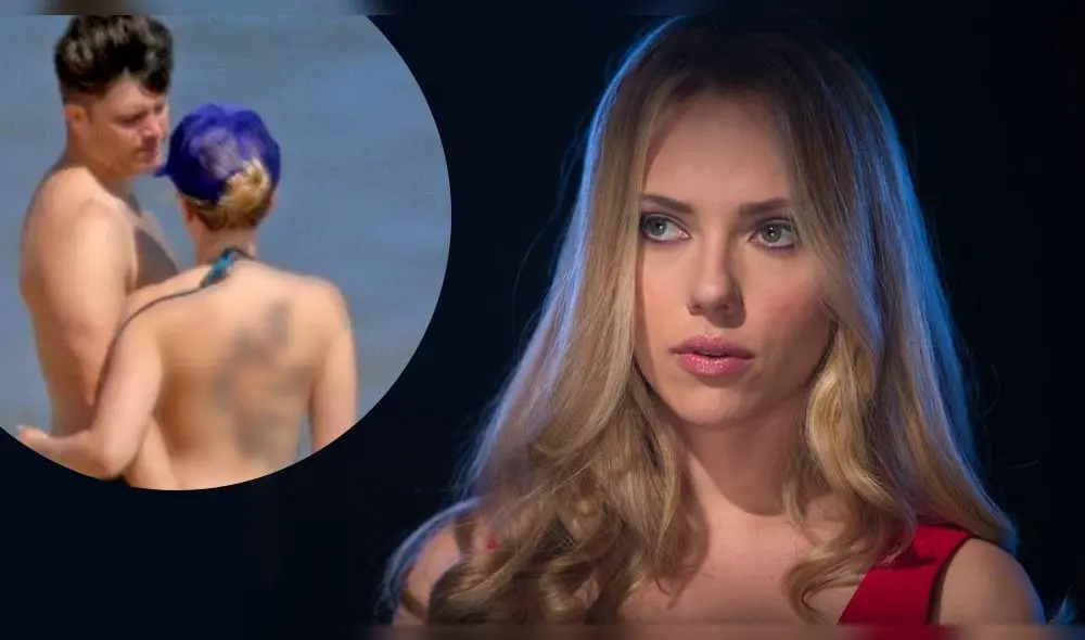 Scarlett Johansson fotografiada recibiendo caricia subida de tono de su pareja Scarlett Johansson fotografiada recibiendo caricia subida de tono de su pareja