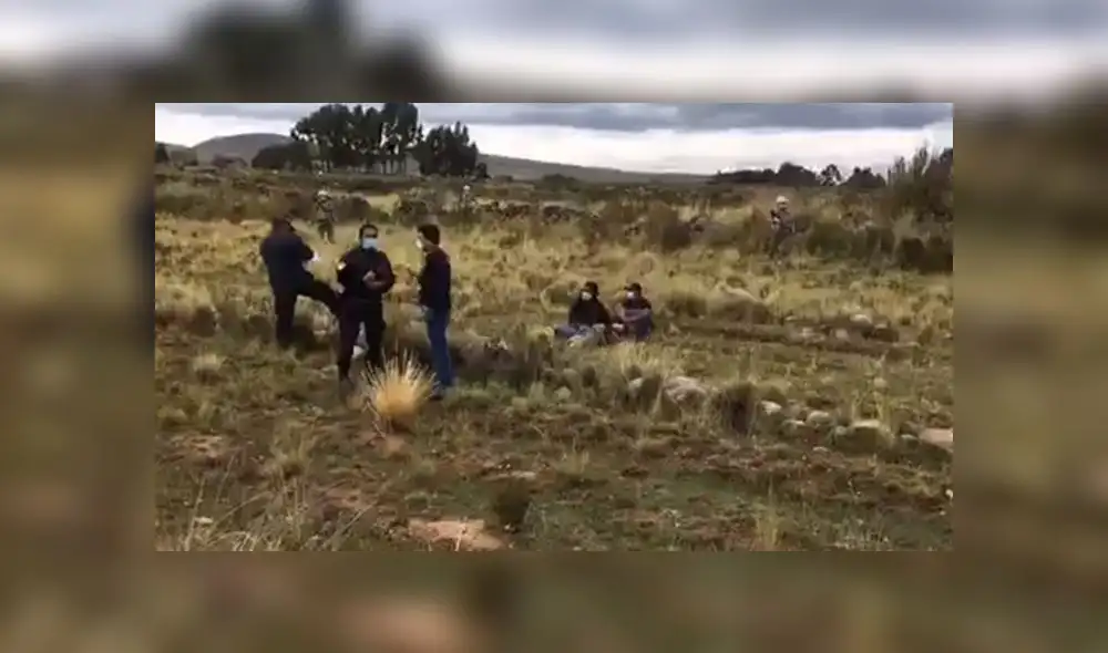 Extranjeros fueron capturados por los comuneros en Yunguyo, Puno. Foto: Red de Salud Yunguyo. Extranjeros fueron capturados por los comuneros en Yunguyo, Puno. Foto: Red de Salud Yunguyo.