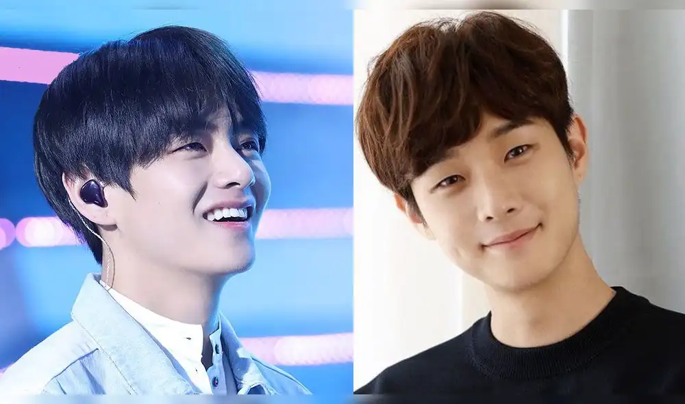 Taehyung de BTS celebra el triunfo de su amigo Choi Woo Shik en los SGA 2020.