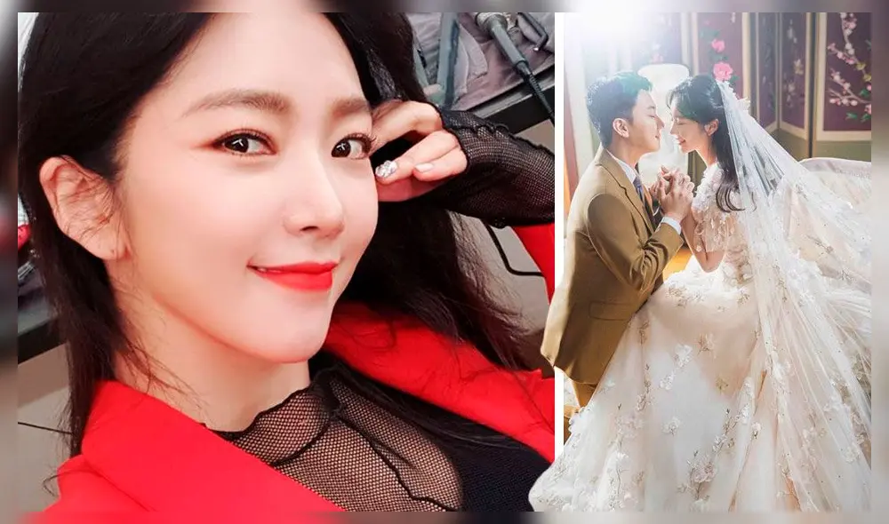 Bae Seul Gi anunciando su compromiso y próxima boda con la estrella de YouTube, Shim Seop.  Crédito: Instagram Bebe Sl.