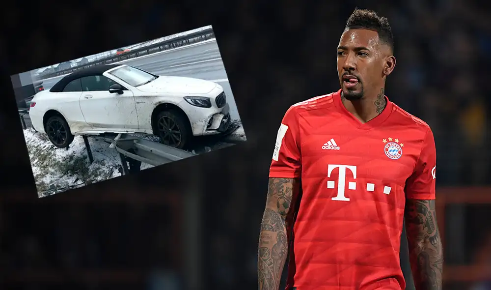 Jerome Boateng es sancionado por el Bayern Munich tras sufrir accidente de tránsito. Foto: AFP/Composición Jerome Boateng es sancionado por el Bayern Munich tras sufrir accidente de tránsito. Foto: AFP/Composición
