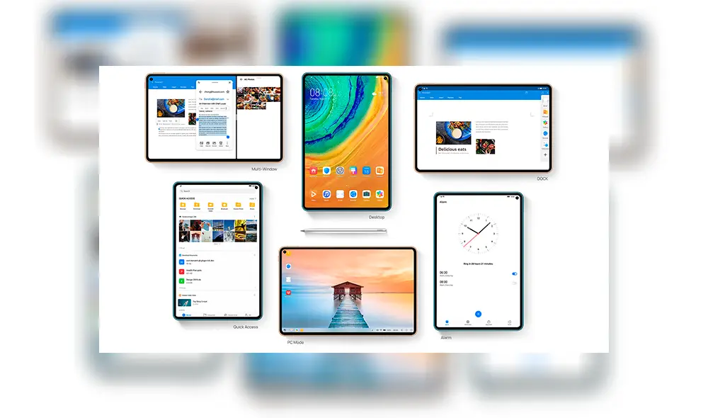 Software optimizado para tablets, con funciones multiventana o modo PC.