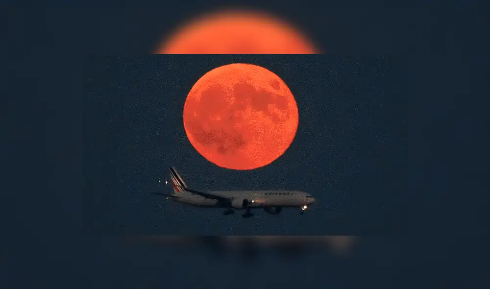 Algunas de las mejores imágenes de la superluna de sangre tomadas por usuarios en Perú