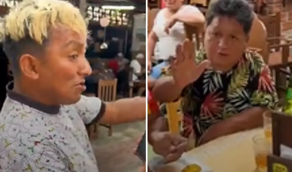La banda del Chino Risas almuerzan en un restaurante. Foto: Captura de TikTok La banda del Chino Risas almuerzan en un restaurante. Foto: Captura de TikTok