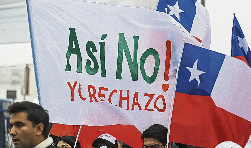 No a la constituyente. En setiembre de este año, más del 60% de los votantes rechazaron la propuesta constitucional. Fotoo: difusión No a la constituyente. En setiembre de este año, más del 60% de los votantes rechazaron la propuesta constitucional. Fotoo: difusión