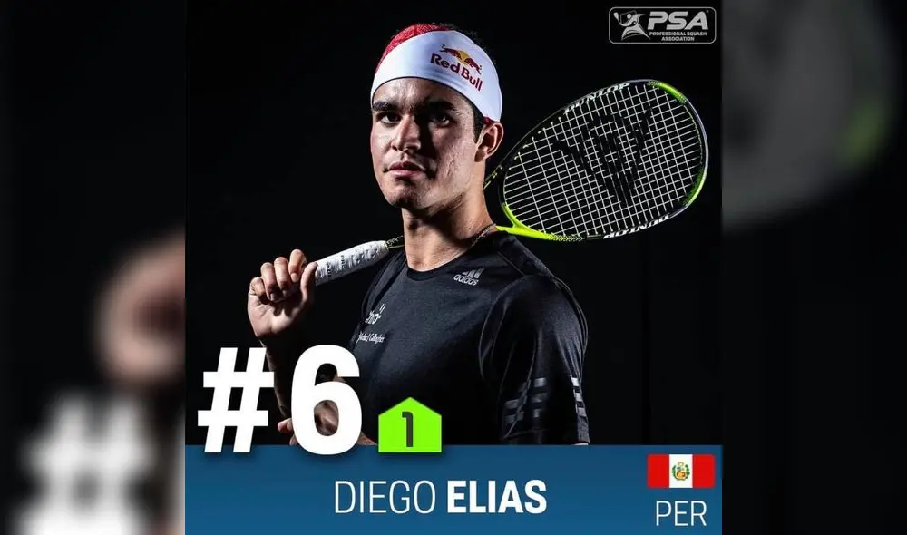 Diego Elías escala en el ranking mundial de squash