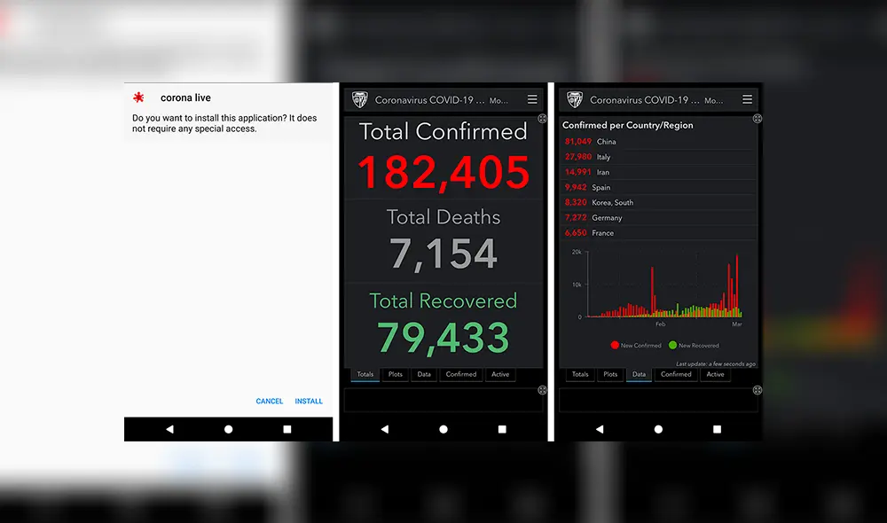 Captura de pantalla de la aplicación. | Fuente: Lookout