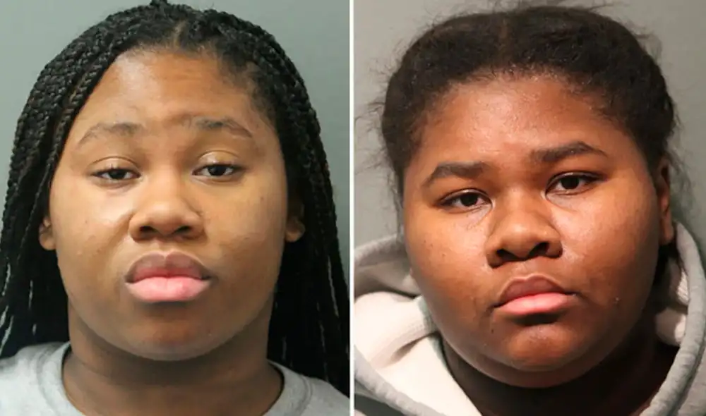 Jessica Hill y su hermana, Jayla, fueron acusadas del delito de intento de asesinato en primer grado. Foto: Policía de Chicago