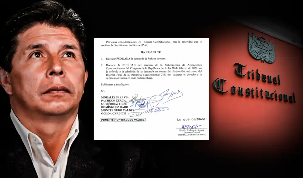 Tribunal Constitucional resuelve anular informes del SAC contra Pedro Castillo. Foto: composición de Fabrizio Oviedo/La República