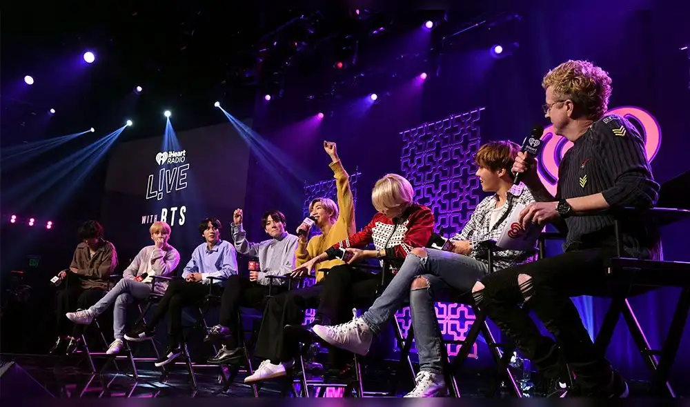 BTS en evento de iHeart Radio. Fuente: AFP