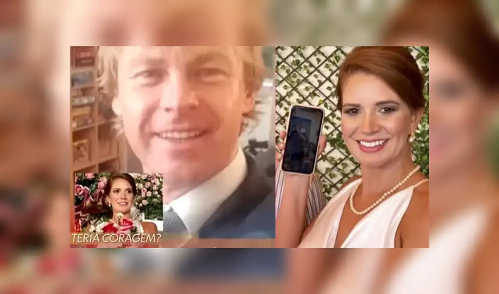 Cíntia y Timo se casaron por videoconferencia y sin conocerse en persona. Foto: captura Cíntia y Timo se casaron por videoconferencia y sin conocerse en persona. Foto: captura