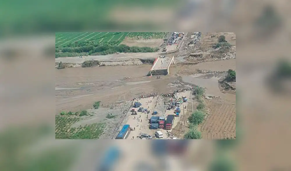 Lima y Chimbote quedarán incomunicadas por 3 días tras colapso de puente Huambacho Lima y Chimbote quedarán incomunicadas por 3 días tras colapso de puente Huambacho