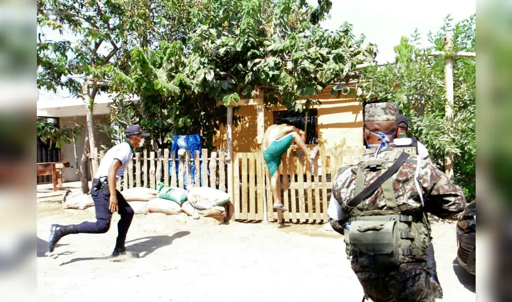Toque de queda: vecino escapa de policías pero fue detenido [FOTOS] 