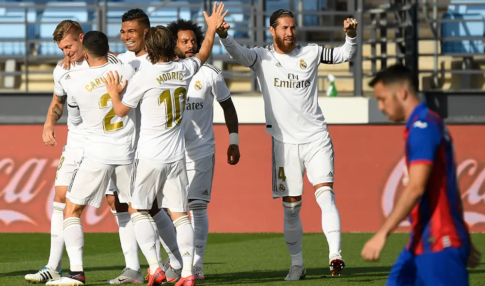 Toni Kroos marcó un golazo en el regreso del Real Madrid en LaLiga Santander. | Foto: AFP