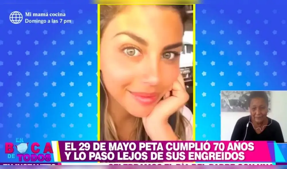 “Que se casen ya pues, yo no me opongo a eso. Yo les doy su bendición a ellos para que les vaya todo bien”, dijo. (Foto: Captura América TV)