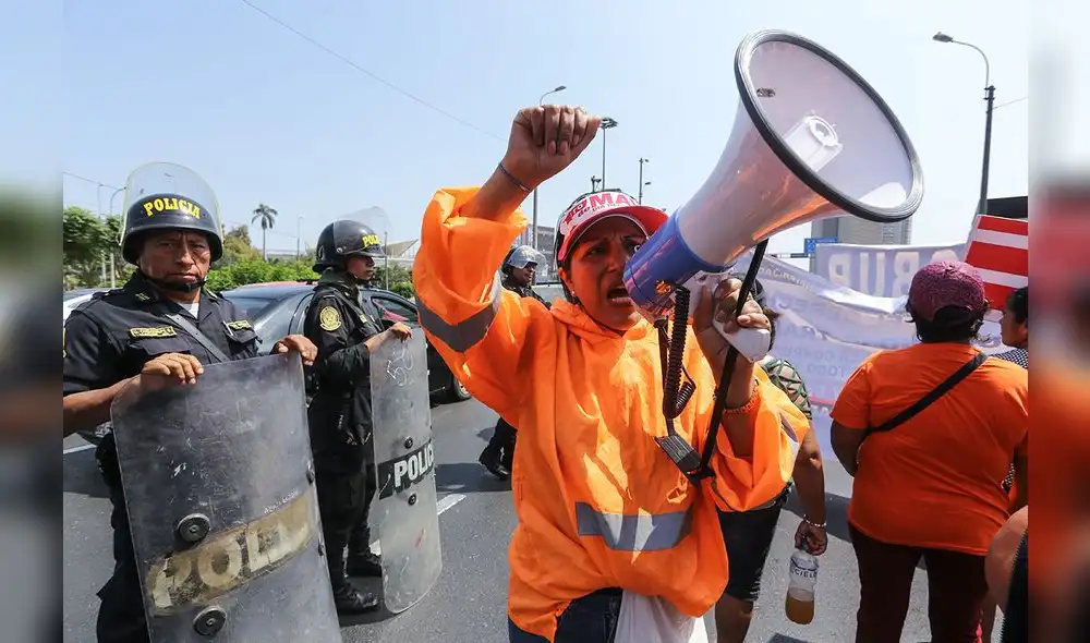 CGTP conmemora con marcha el "Día del Trabajo" [FOTOS]