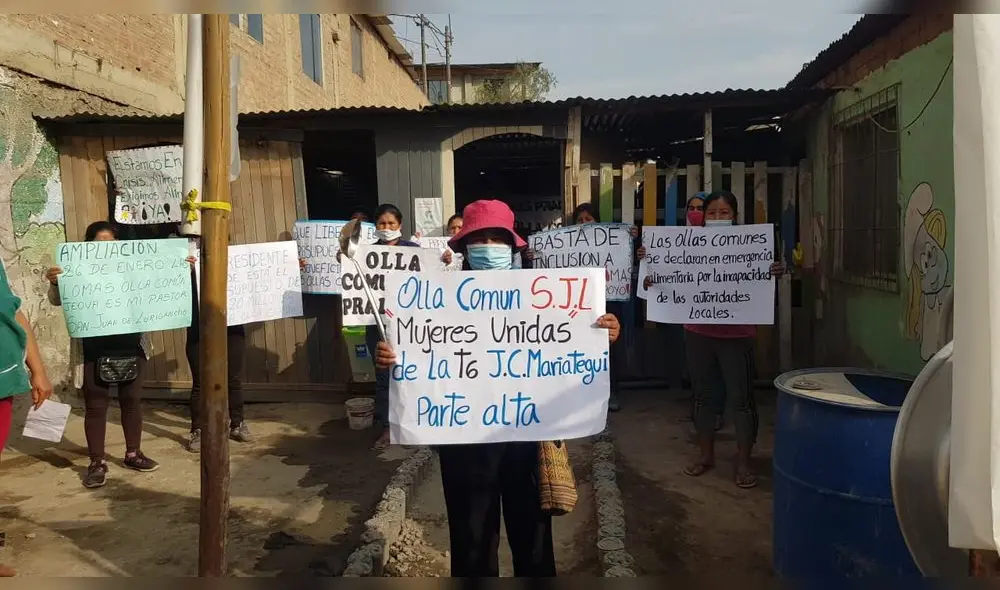 Mujeres exigen que el gobierno destine el presupuesto de Qali Warma que prometieron. Créditos: Luis Ángel Villanueva / URPI-GLR Mujeres exigen que el gobierno destine el presupuesto de Qali Warma que prometieron. Créditos: Luis Ángel Villanueva / URPI-GLR