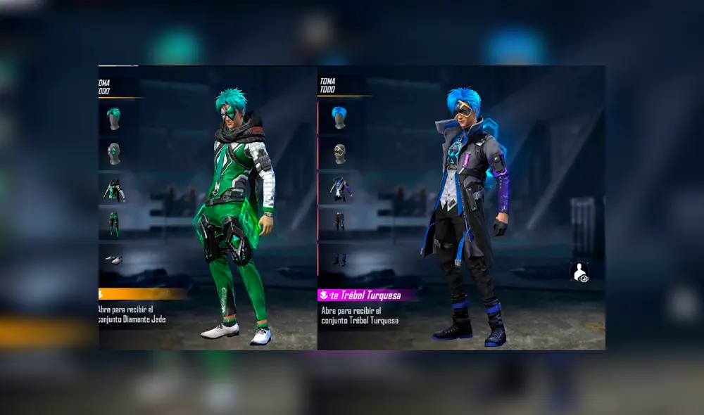 Estas son las dos nuevas skins que llegan a Free Fire. Foto: Garena.