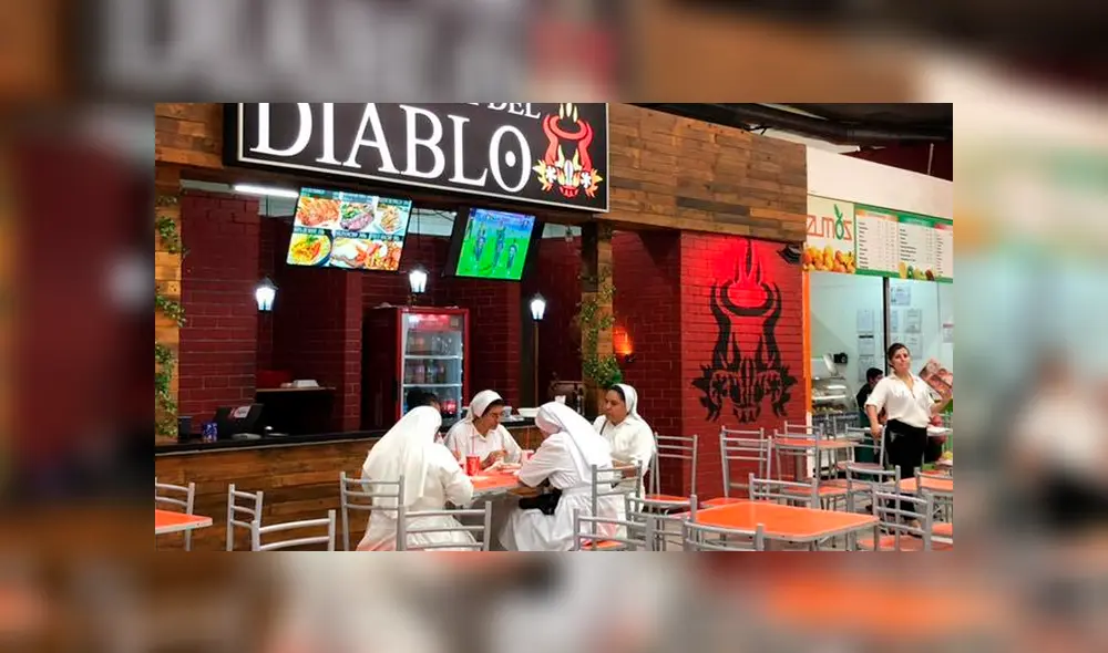 Facebook Viral: ¡Ni judas fue tan valiente! Captan a Monjan almorzando en "La olla del diablo"
