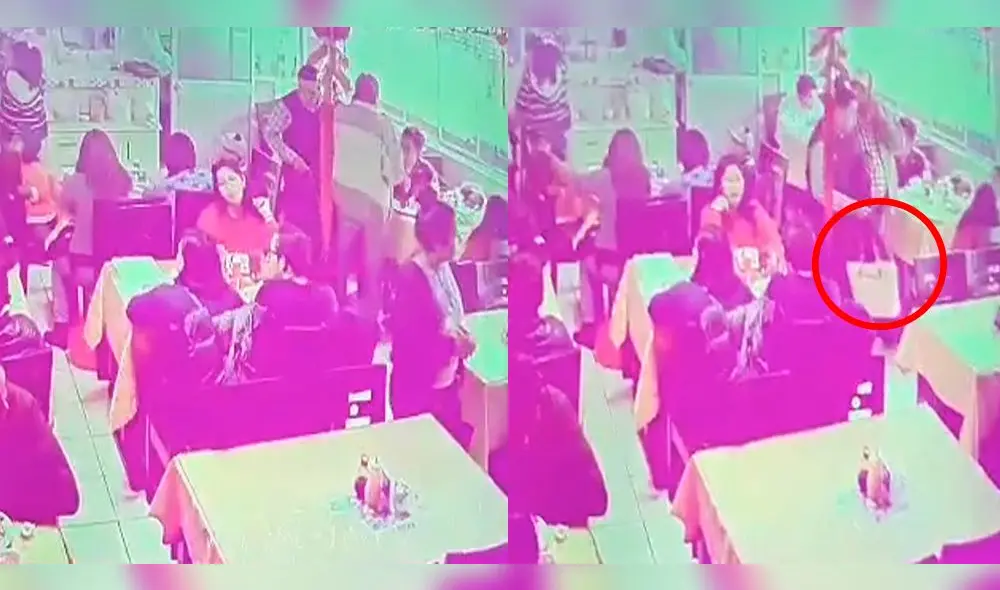 Cámaras de seguridad registran cómo roban dos delincuentes en restaurante. Cámaras de seguridad registran cómo roban dos delincuentes en restaurante.