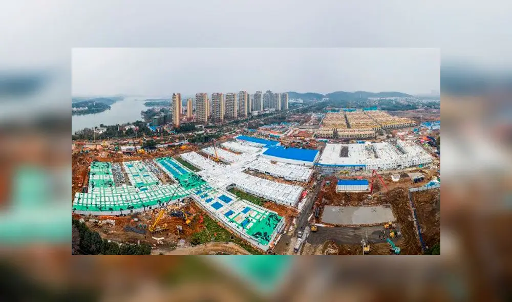 El hospital fue construido en la ciudad de Wuhan. Foto: AFP. El hospital fue construido en la ciudad de Wuhan. Foto: AFP.
