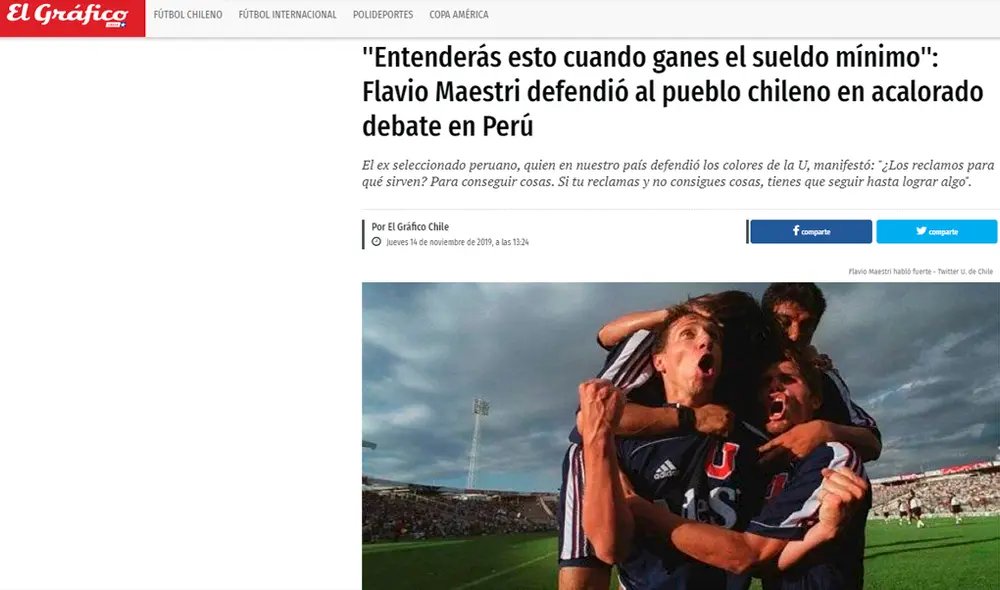 Debate entre Maestri y Fleischman por las protestas en Chile es noticia en prensa sureña. Debate entre Maestri y Fleischman por las protestas en Chile es noticia en prensa sureña.