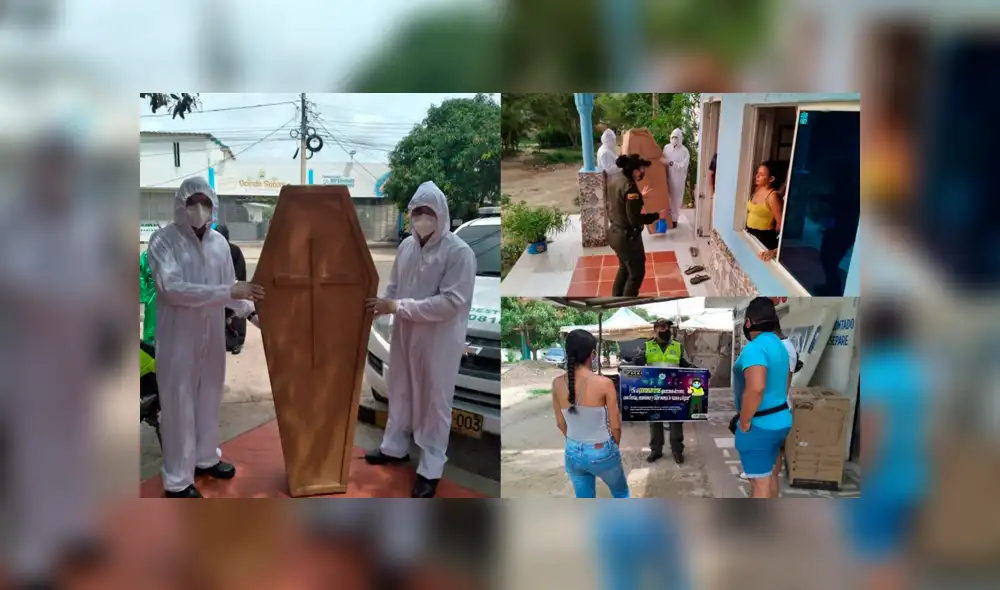 Policía de Colombia pidió a los ciudadanos festejar el Día del Padre sin fiestas ni aglomeraciones para evitar la propagación del coronavirus. Foto: Zona Cero Policía de Colombia pidió a los ciudadanos festejar el Día del Padre sin fiestas ni aglomeraciones para evitar la propagación del coronavirus. Foto: Zona Cero