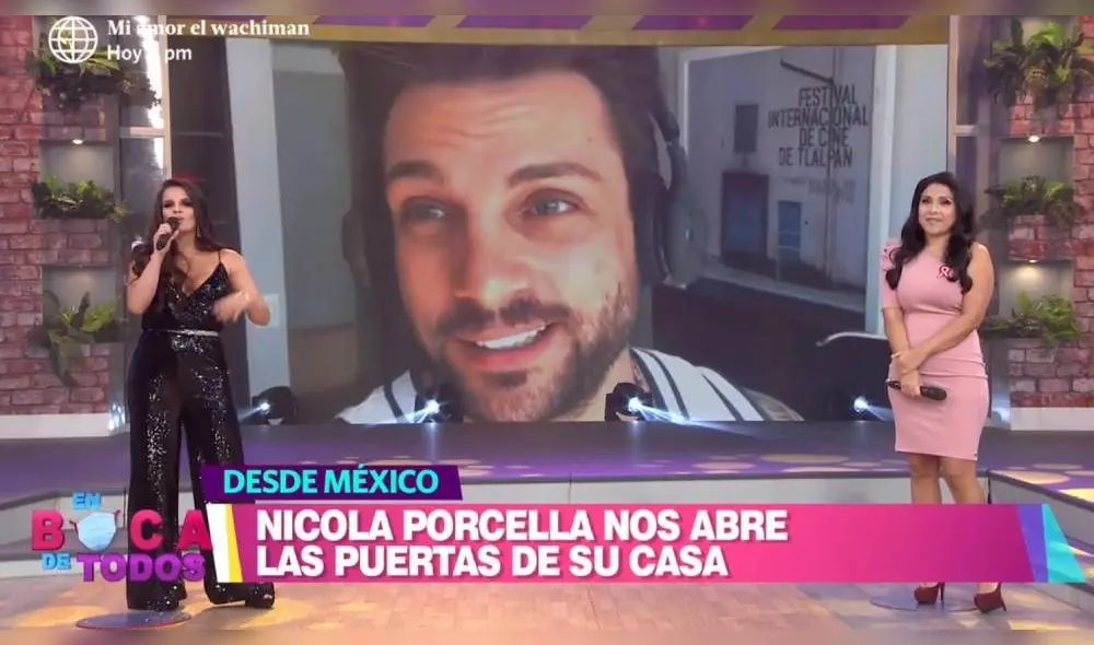 Nicola Porcella muestra su departamento en México en el programa En boca de todos.